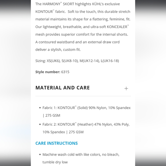 Kuhl Harmony Skort Grey Women's Medium - Picture 14 of 14